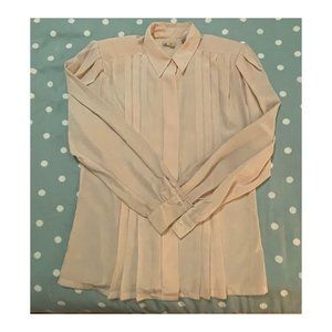 Vintage Liz Claiborn Petites Sheer Poly Blouse